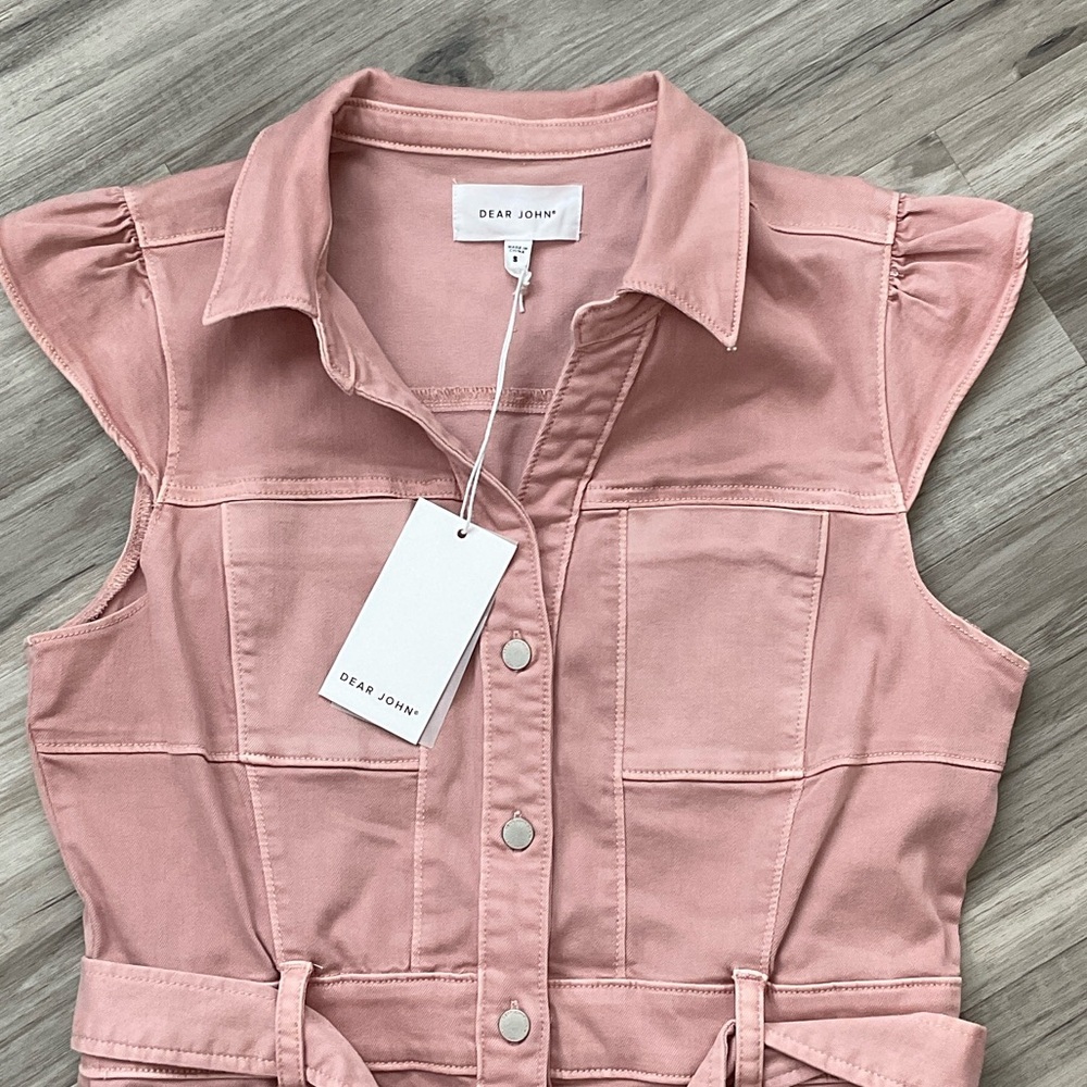 Dear John Pink Button-Down Women’s Dress Size Small NWT - Picture 4 of 9